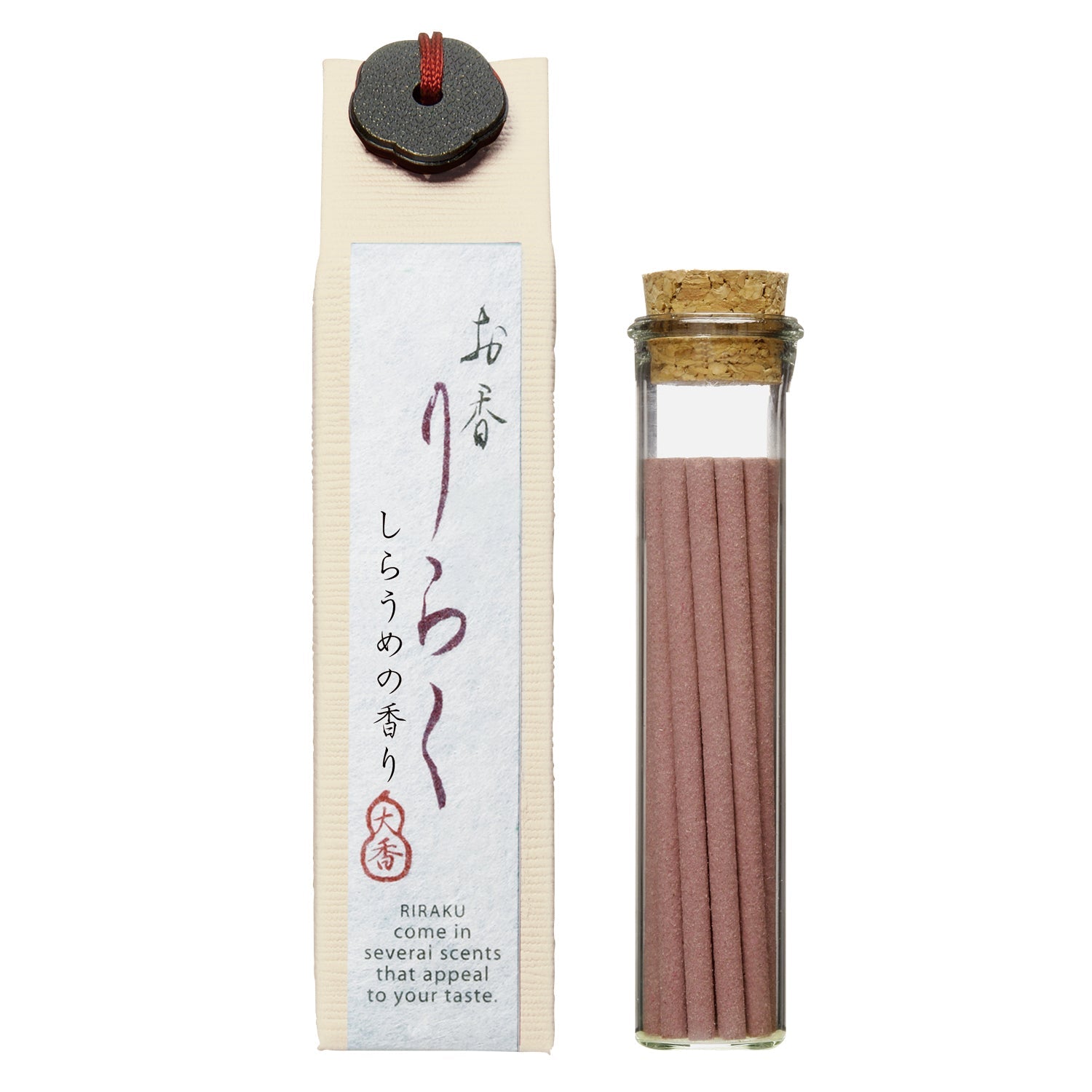 RIRAKU Japanese Incense Sticks & Holder Gift Set