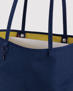 Medium Nylon Reversible Tote Bag - Navy Colorblock Mix