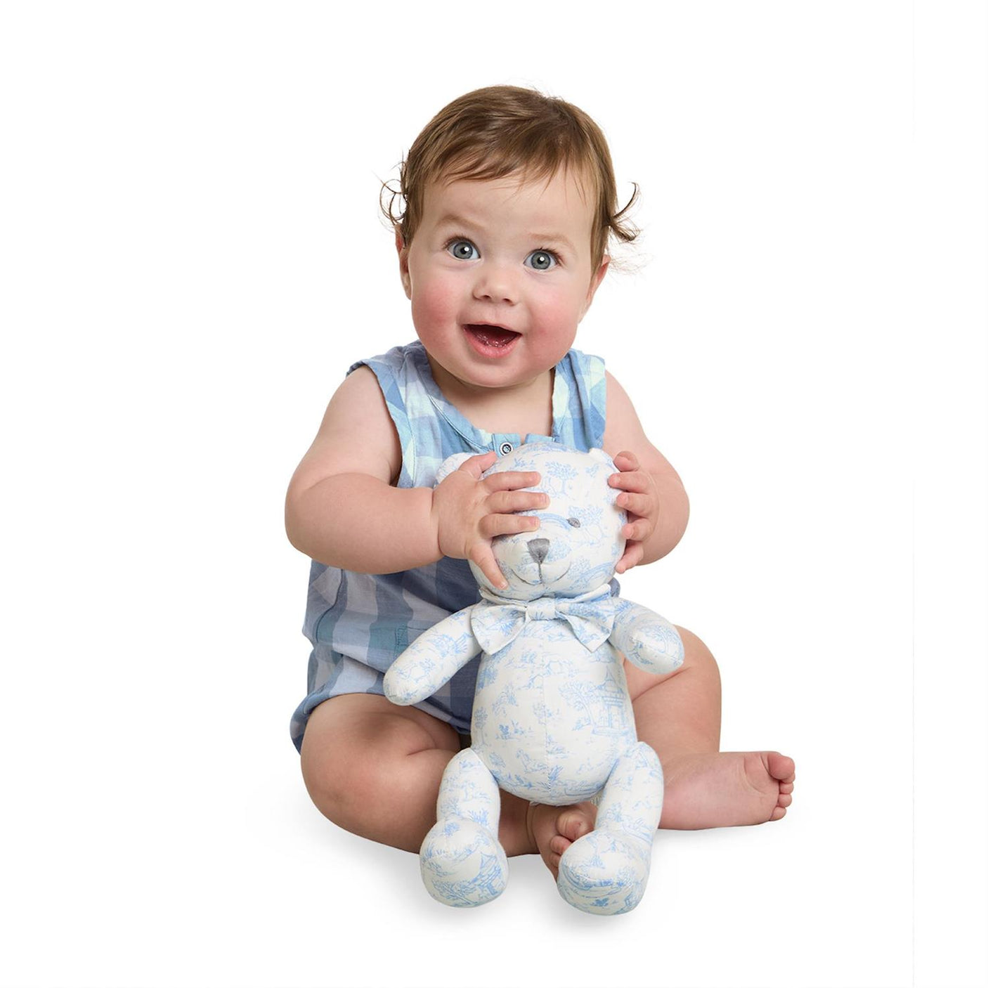 Animal Toile Patterned Teddy Bear