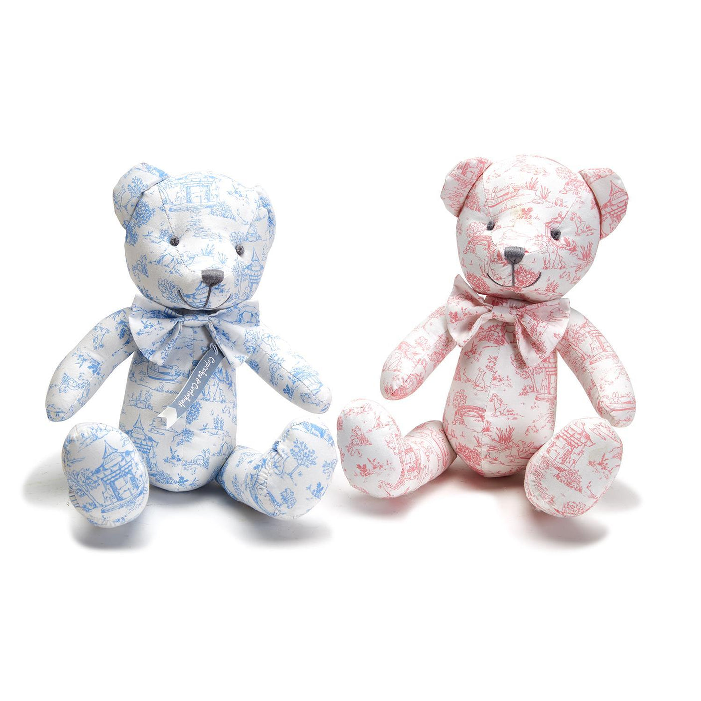 Animal Toile Patterned Teddy Bear