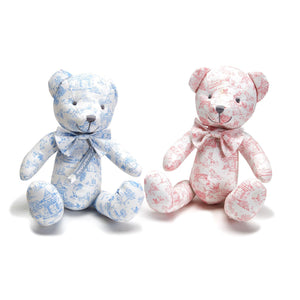 Animal Toile Patterned Teddy Bear