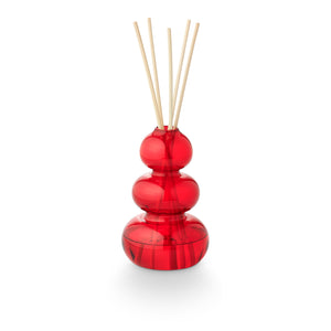 50% Off Final Sale - Memories of Mistletoe Kisses Red Glass Bubble Christmas Reed Diffuser