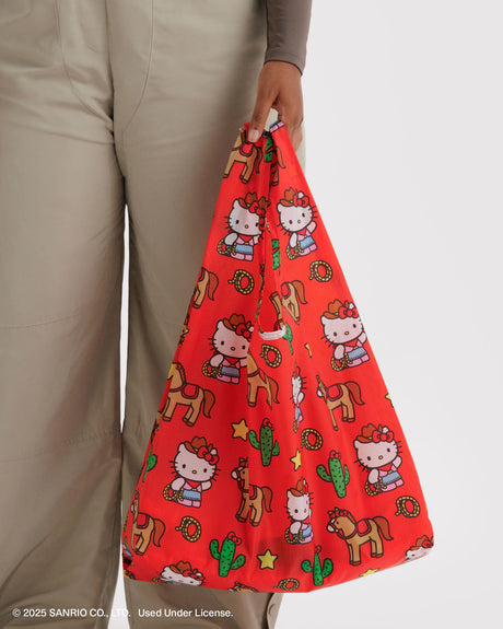 Standard Baggu Reusable Shopping Bag - Hello Kitty Western - Hello World Modern Mercantile