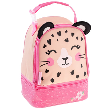 Insulated Adjustable Strap Fun Shaped Kids' Lunch Box Bag Leopard