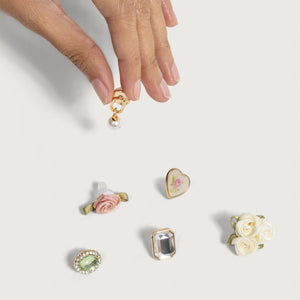 Kitschpop Charms for Hair Clip - Vintage Ivory