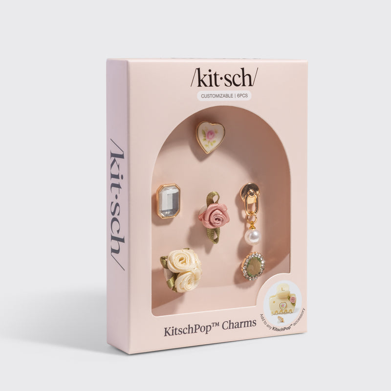 Kitschpop Charms for Hair Clip - Vintage Ivory