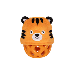 Go Get Em Tiger Rubber/Plush Treat Dispenser Dog Toy