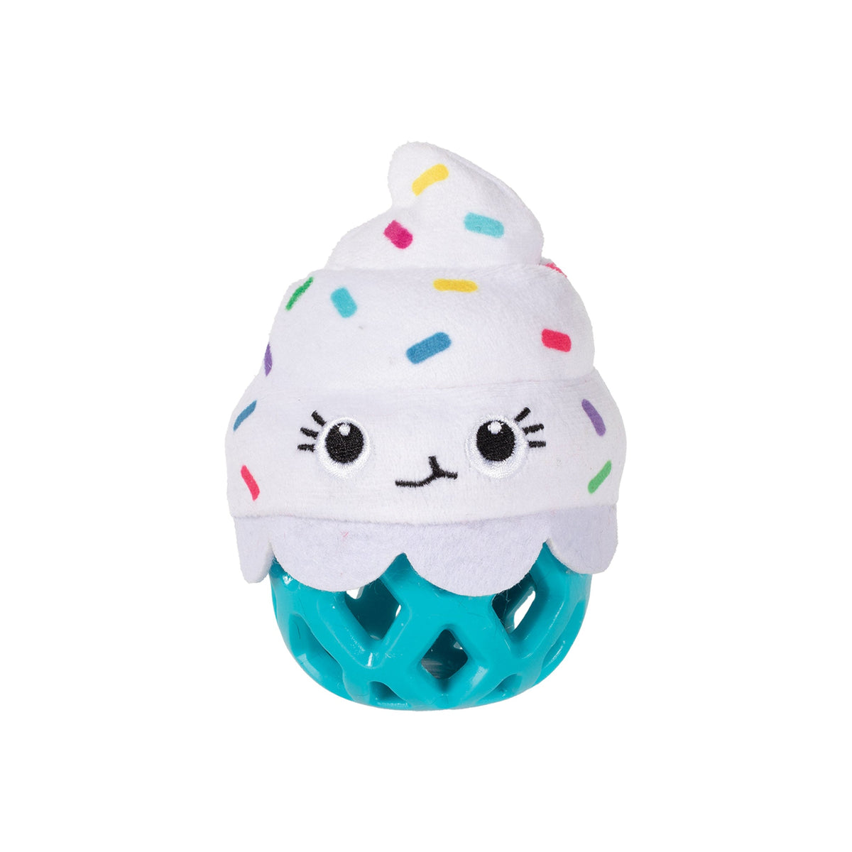 Here For The Cupcakes Rubber/Plush Treat Dispenser Dog Toy