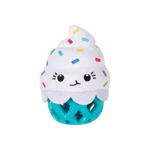 Here For The Cupcakes Rubber/Plush Treat Dispenser Dog Toy