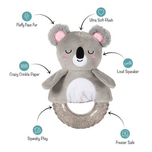 Koal-Ity Vibes Only! Rubber/Plush Koala Dog Toy