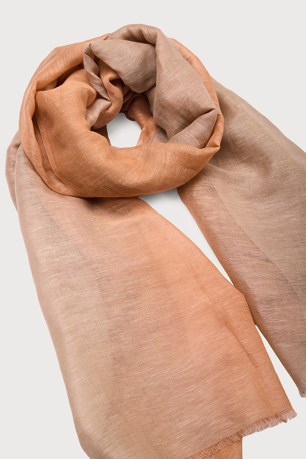 Linen Ombre Scarf - Taupe