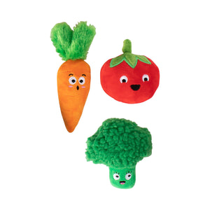 Farm to Table Vegetables Small Dog 3 Piece Toy Set