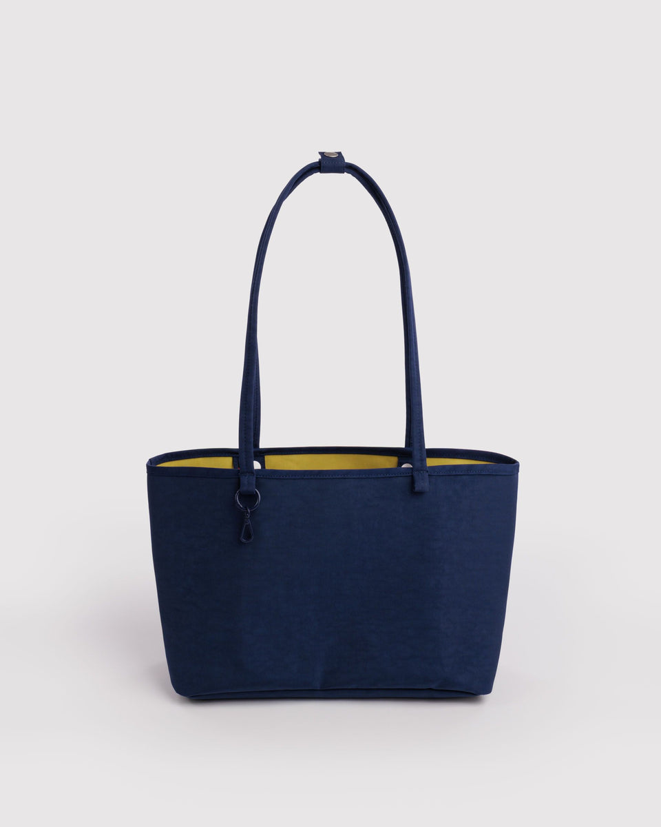 Medium Nylon Reversible Tote Bag - Navy Colorblock Mix