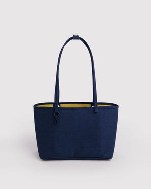 Medium Nylon Reversible Tote Bag - Navy Colorblock Mix