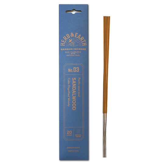 Herb & Earth Bamboo Natural Incense Sticks