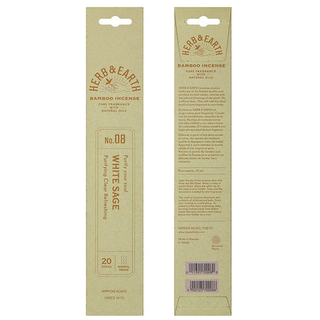 Herb & Earth Bamboo Natural Incense Sticks