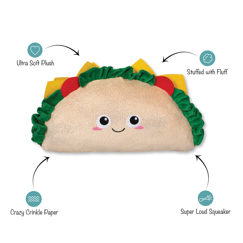 Fantas Taco Large Dog Plush Toy