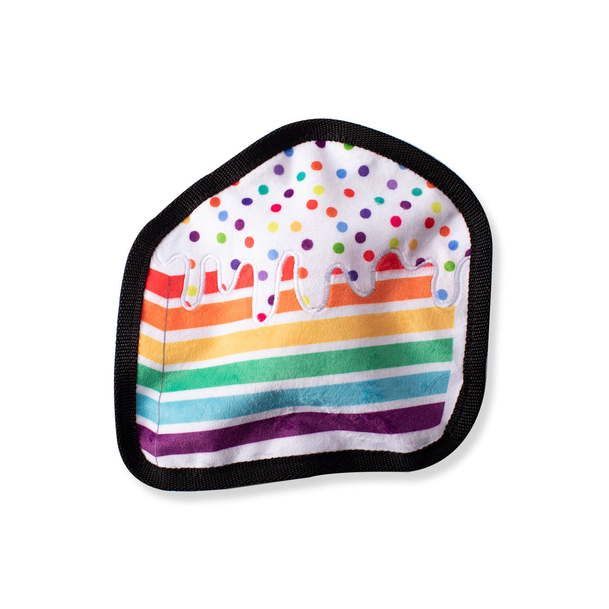 Piece of Cake Durable Rainbow Dog Toy