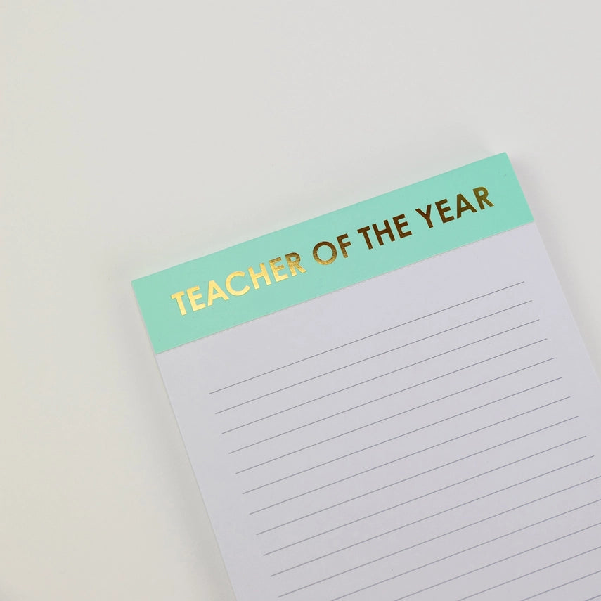 Lined Notepad - Teacher of the Year