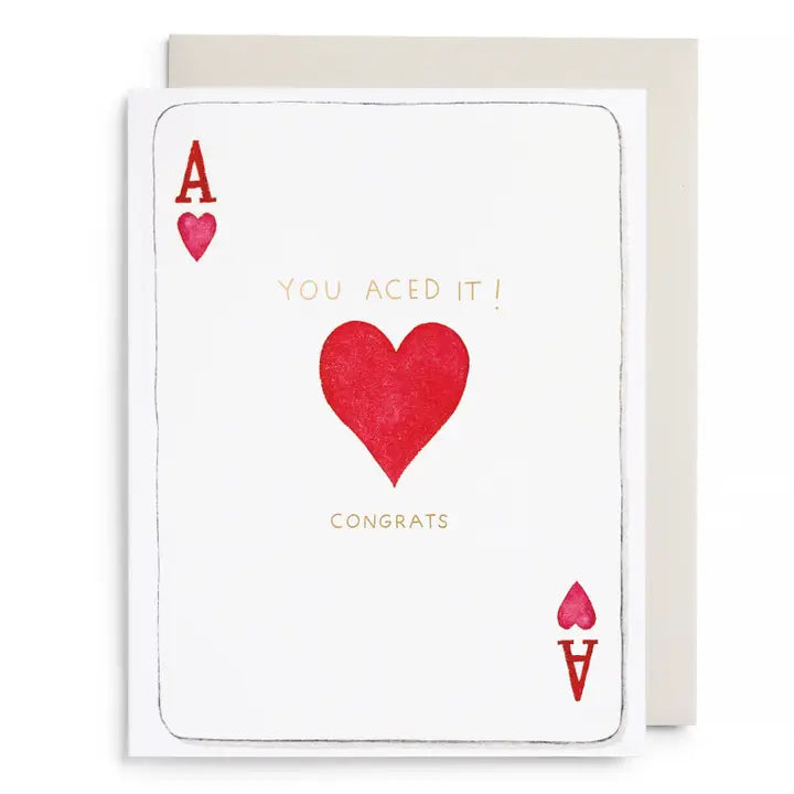 Congratulations You Aced It Watercolor Card
