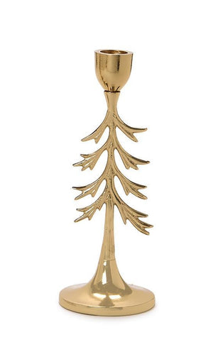 Gold Evergreen Taper Holder