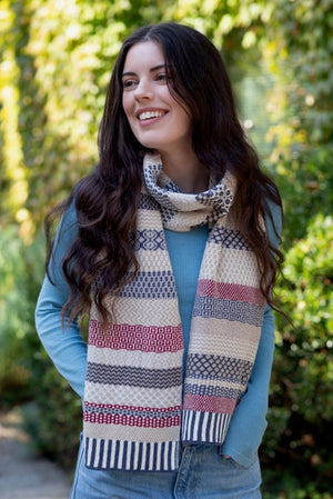 Colorful Cotton Knit Scarf