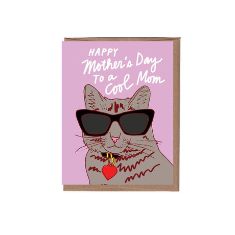 To A Cool Mom Cat Mother's Day Card