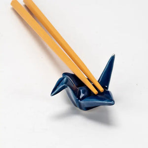 Origami Crane Porcelain Chopsticks Rest