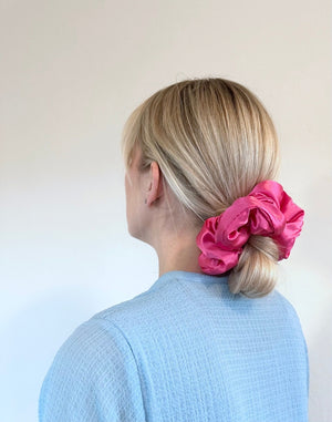 Puffy Silky Satin Oversized Scrunchie