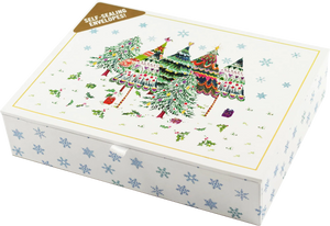 Merry Evergreens Deluxe Box Holiday Cards