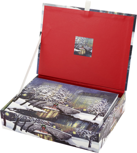 Snowfall in the Park Deluxe Boxed Holiday Cards