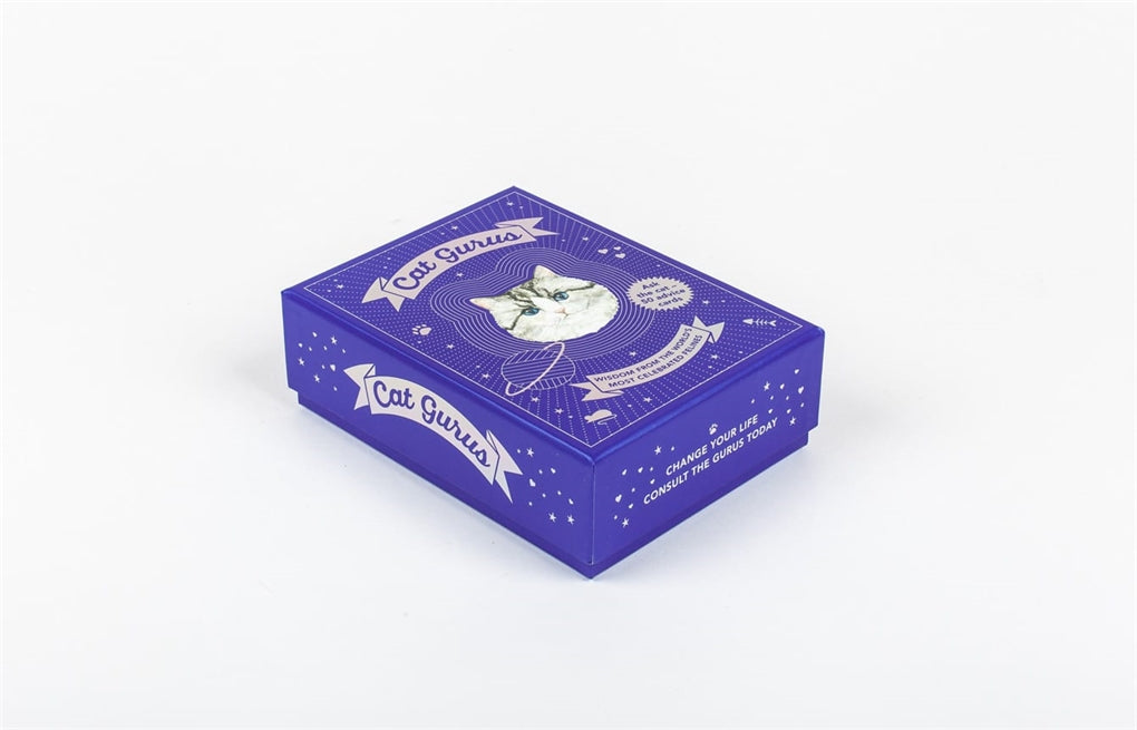 Cat Gurus - Advice Card Deck Side of Box Packaging