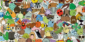 Charley Harper: Beguiled by Wild 1000-Piece Jigsaw Puzzle Interior