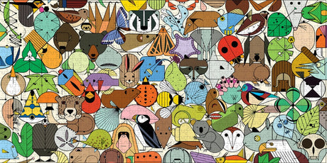 Charley Harper: Beguiled by Wild 1000-Piece Jigsaw Puzzle Interior