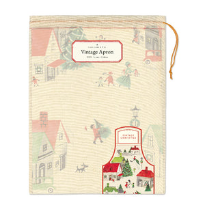 Vintage-Style Apron - Christmas Village