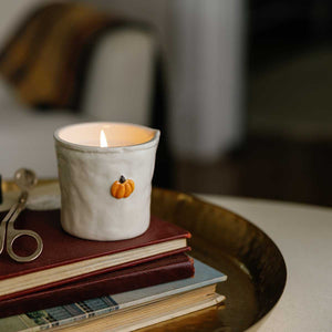 Pumpkin Spice Ceramic Bistro Creamer Candle 8 oz