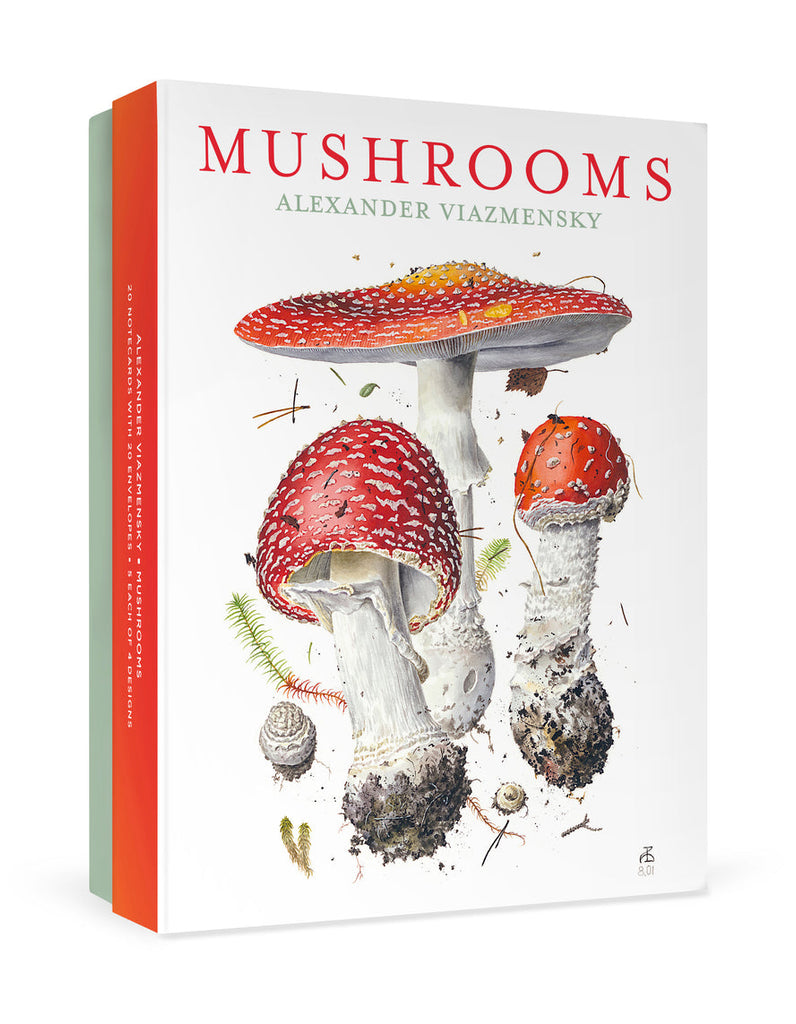 Mushrooms: Alexander Viazmensky Boxed Notecard Assortment Front