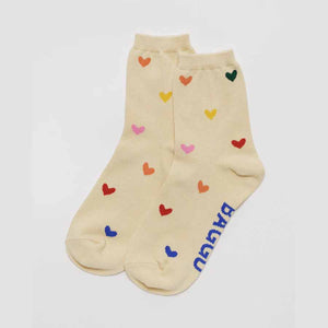 Baggu Crew Sock Hearts