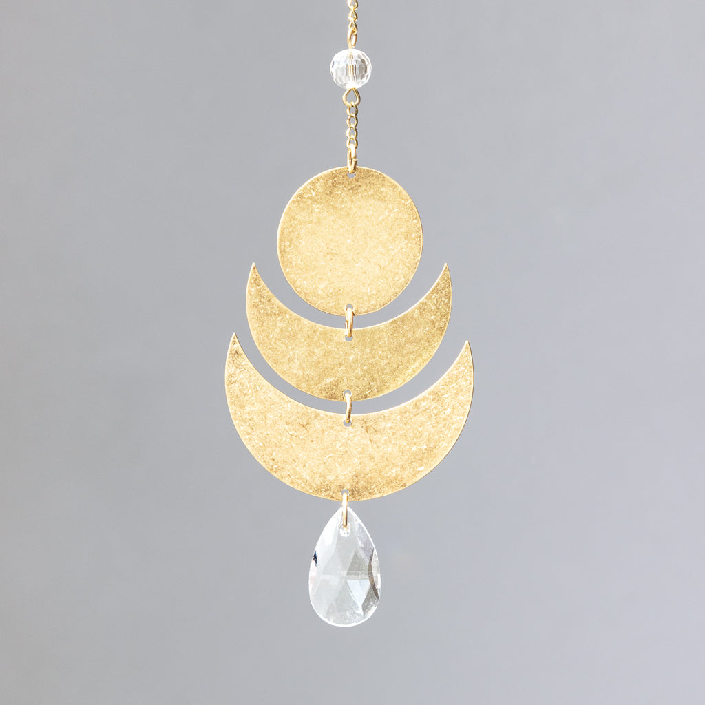 Mini Crystal Window Suncatcher Lunar Healing