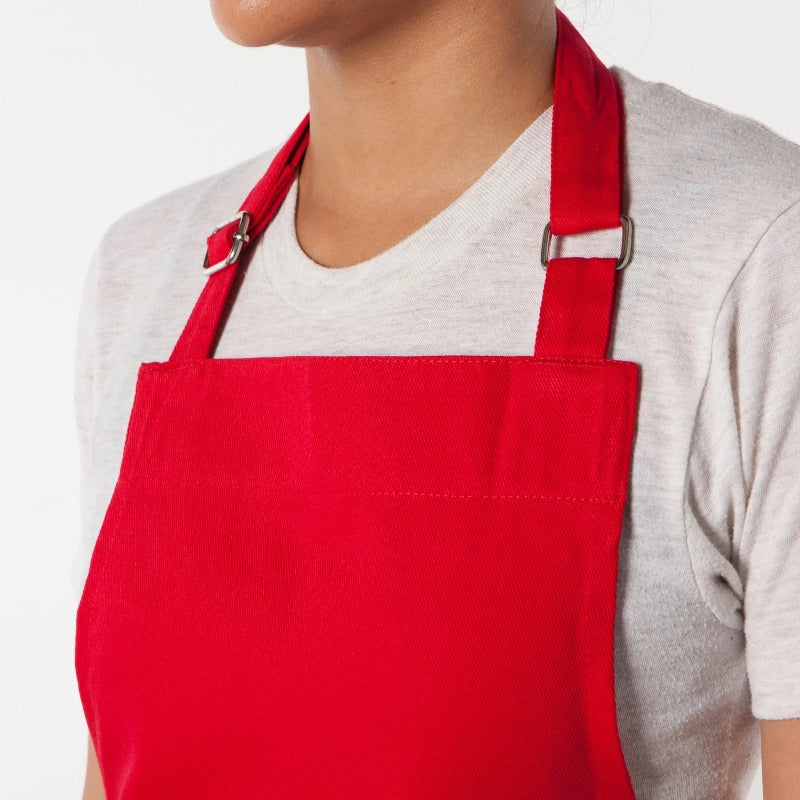 Chef Apron - Red Adjustable Neck One Size Fits Most Detail