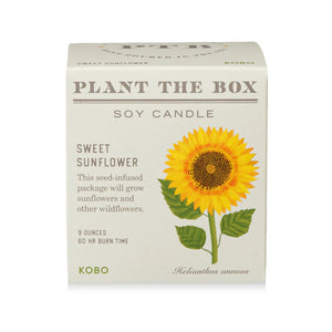 Sweet Sunflower - Pure Soy Plant The Box Candle