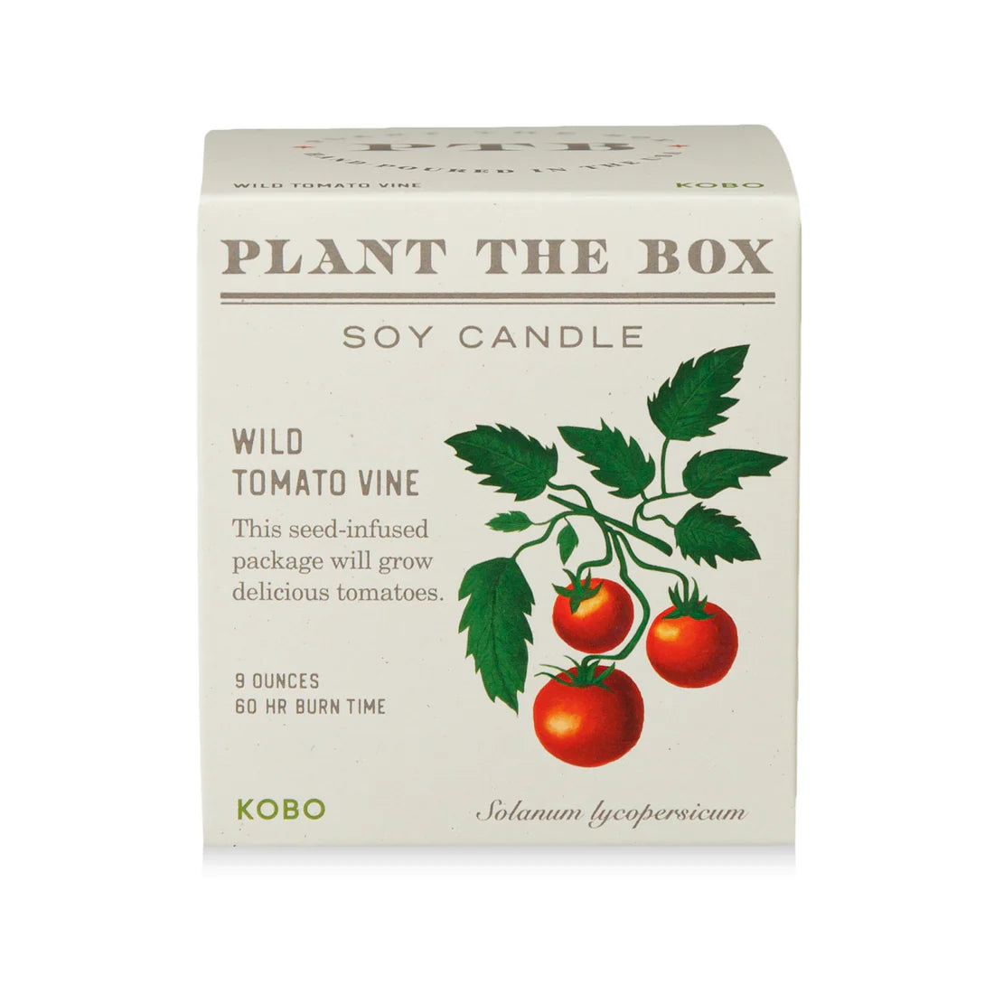 Wild Tomato Vine - Pure Soy Candle Plant The Box