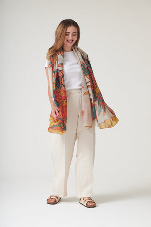 Crane Stone Scarf