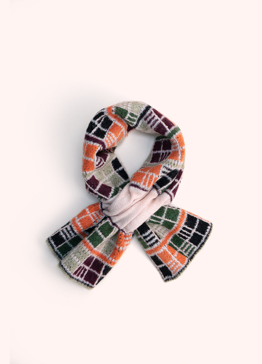 Dani Wrap Through Scarf - Damson Mix