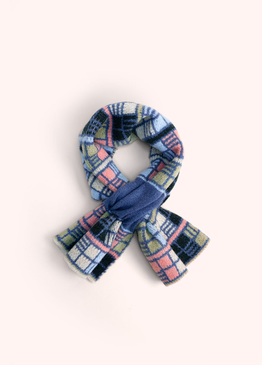 Dani Wrap Through Scarf - Denim Mix