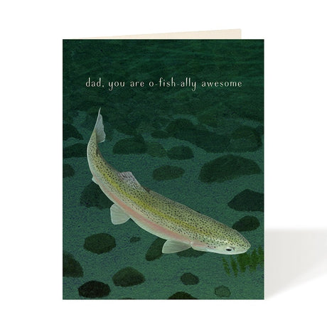 Dad, You Are O-FISH-ALLY Awesome Father's Day Card