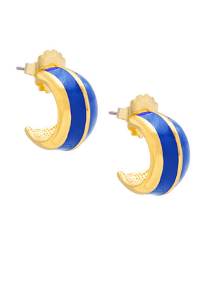 Colorful Enamel Huggee Earring