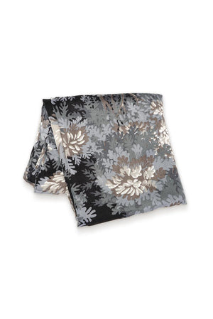 Foliage Printed Scarf - Black
