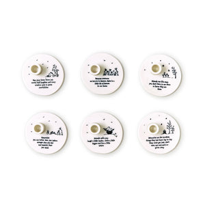 Sweet Sayings Porcelain Mini Candleholder