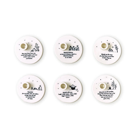 Sweet Sayings Porcelain Mini Candleholder